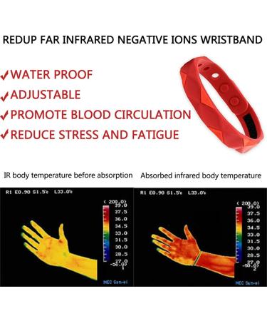 Nimedala Redup Far Infrared Negative Ion Bracelet - Anti-Static Sports Bracelet for Men & Women (Black X 2) - Shop Internationally - Buy Online on GoSupps.com