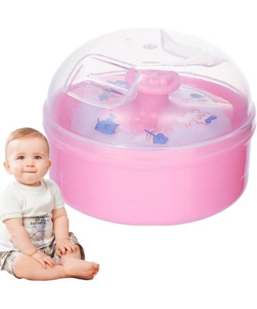 Bouff e de poudre pour tout-petits bouff e de poudre pour le corps et r cipient | Applicateur et r cipient de poudre saupoudrer - tui poudre pour le corps avec houppette pour poudre Rose - Buy Online on GoSupps.com