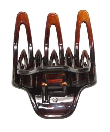 Parcelona French Wide Paw Tortoise Shell Brown Celluloid Hair Claw Clip - Buy Online on GoSupps.com