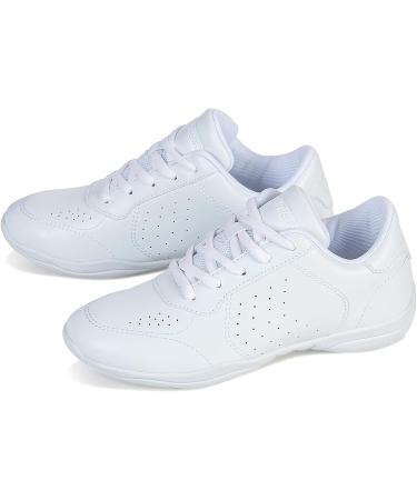 FUQIAO Lightweight White Cheer Shoes for Girls - Size 13 Little Kid | Competition Sneakers for Women - Style 2127 - Buy Online on GoSupps.com