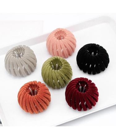 6PCS Bird Nest Magic Hair Clips for Women Vintage Bird Nest Hair Clips Large Hair Bun Ponytail Holders for Women Curly Thick Hair Accessories - Buy Online on GoSupps.com