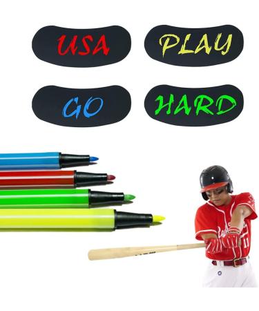 Jenleestar Kids Eye Black Stickers - 60 Pairs for Sports Fans | Breathable Eyeblack Strips for Baseball, Football, Softball, Lacrosse - Buy Online on GoSupps.com