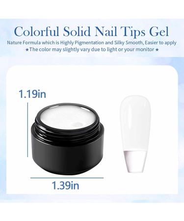 U-shinein 2x10ml Solid Nail Glue Gel - White Nail Glue for Press-On & Acrylic Nails | Long-Lasting Adhesive - Buy Online on GoSupps.com