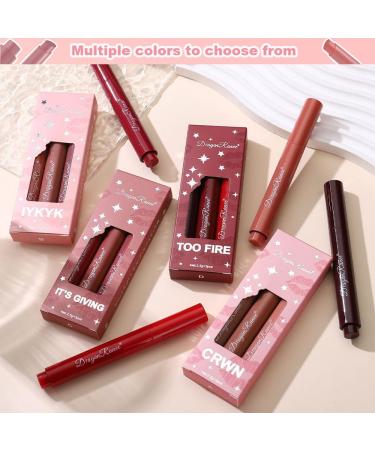 3 Colors Matte Lipstick Set | Long-Lasting Waterproof Hydrating Lip Gloss | High Pigment Non-Stick Cup Lip Tint Makeup - Buy Online on GoSupps.com