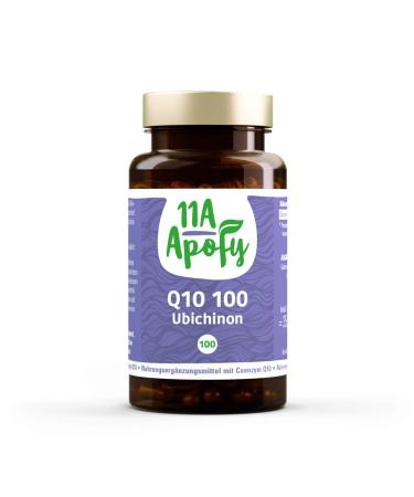 11A-Apofy | Q10 100 Ubiquinone | Produced by yeast fermentation | 100% natural | 100 capsules