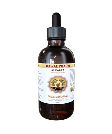 HawaiiPharm Alfalfa Liquid Extract Organic Alfalfa (Medicago Sativa) Dried Leaf Tincture Supplement 4 oz