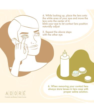 ADORE Bi Tone Colored Contact Lenses - Non-Graded Aqua Light Blue - 3-Month Wear + Free Holder - Buy Online on GoSupps.com