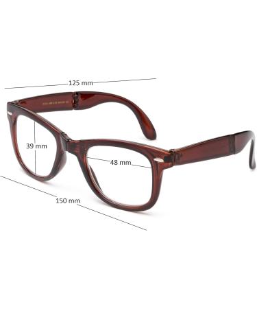 Buy Newbee Fashion 3 Pack Folding Plastic Reading Glasses - Unisex 1.75 with Stylish Zipper Case - Lightweight & Portable Reading Glasses for Men & Women - Buy Online on GoSupps.com