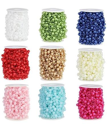 Bingcute 100ft Artificial Pearls String Beads Chain Garland for Wedding Party Decoration - Ivory - Buy Online on GoSupps.com