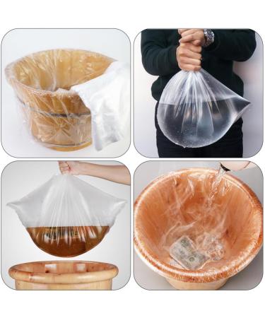 SOLUSTRE 160Pcs Disposable Foot Tub Liner Bath Basin Bags Bath Bucket Pouches for Foot Soak Bath Pedicure Spa Hotel Home - Buy Online on GoSupps.com