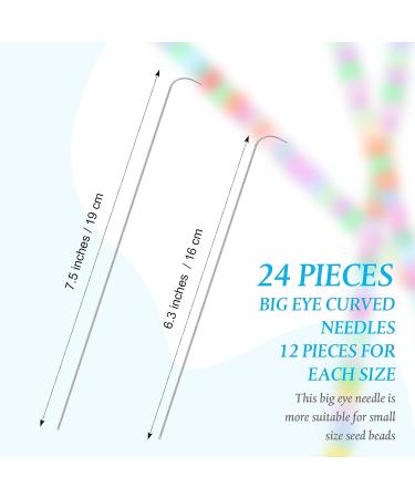 Big Eye Curved Bead Spinner Needles - Stainless Steel Sewing Needles (8 Pieces) - Buy Online on GoSupps.com
