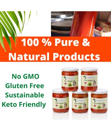 Juka's Red Palm Oil - 100% Organic & Natural from Africa - 16.9 Fl Oz - Buy Online on GoSupps.com