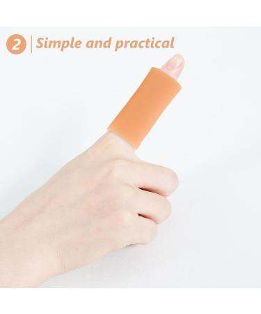 Buy Healeved 5 Pairs Gel Finger Sleeve Protectors Silicone Cushions for Finger Cracking Corns Blisters & Calluses - Comfort & Relief in Khaki | International Shipping Available - Buy Online on GoSupps.com