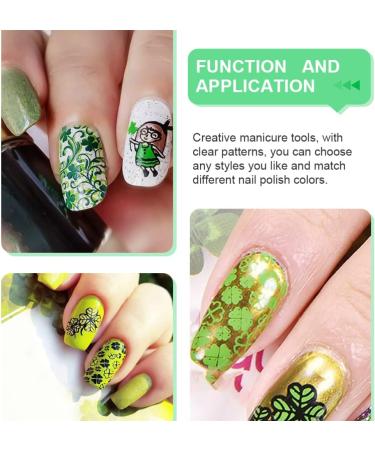 Sevac Nail Decoration: St. Patrick's Day Nail Stamping Template & Manicure Tool Set | DIY Nail Art Plates for Festive Designs - Buy Online on GoSupps.com