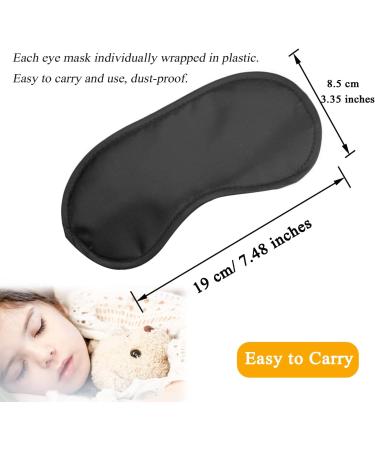 12 Pack Adjustable Blindfold Eye Masks for Team Games, Travel, Sleep Party - Black for Women Men Kids - Buy Online on GoSupps.com