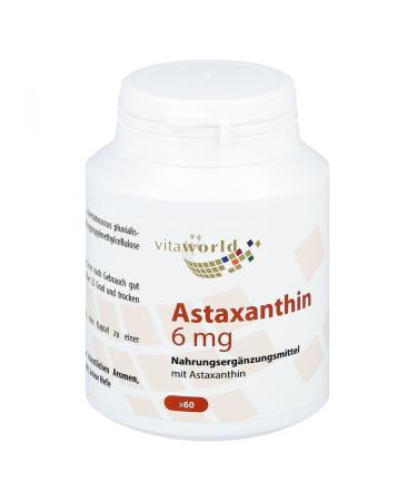Astaxanthin 6 mg capsules 60 hours