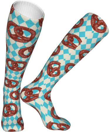 Salty Pretzels Diamond Compression Socks for Men & Women - 15-20 mmHg Circulation Support for Running & Cycling - Buy Online on GoSupps.com
