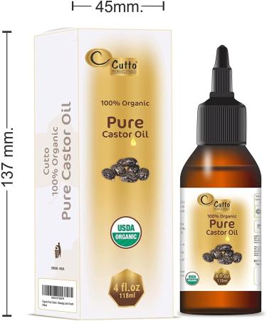  QURA QURA USDA Certified Cold Pressed Pure Castor Oil (4 oz) - 100% Pure Non-GMO No Heat Treatment Hexane Free Castor Oil - Moisturizing & Healing for Dry Skin Skin - Buy Online on GoSupps.com