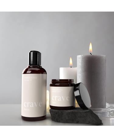 Crave Massage Oil 200ml - Relaxation & Muscle Regeneration | Sensual Nourishing Body Oil for Couples - Buy Online on GoSupps.com