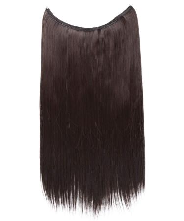 CAISHA 20" 1 Weft Extension With Elastic Band Hair Extensions Hairpiece Straight Reddish Brown E105 reddish brown #2/33 E105