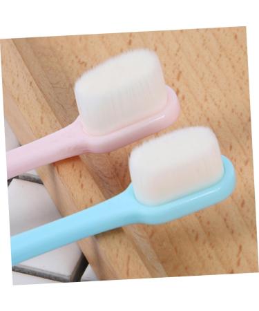 FRCOLOR 2 Pack Fur Toothbrushes - Stylish & Eco-Friendly Cleaning Design for Effective Oral Care - Buy Online on GoSupps.com