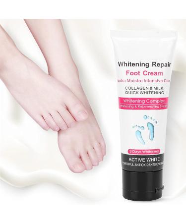 Whitening Foot Care Cream Heel Repair & Brightening Lotion for Dry Cracked Feet | Smoothing & Moisturizing Hand & Nail Cream - Buy Online on GoSupps.com