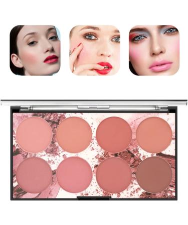 Blush Palette Makeup Blush Cream Palette Face Powder Blusher with 8 Blush 42G - Buy Online on GoSupps.com