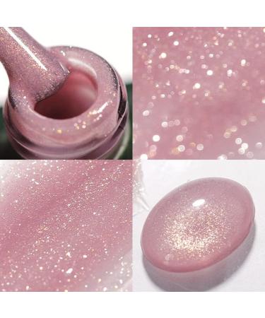 15ml Glitter Rubber Base Gel Aurora Chameleon Pink Gold Flakes Varnish Soak Off Semi Permanent UV Gels Polish Nail Art Manicure| | - - (Color: 6 Style A) 6 / Style a - Buy Online on GoSupps.com