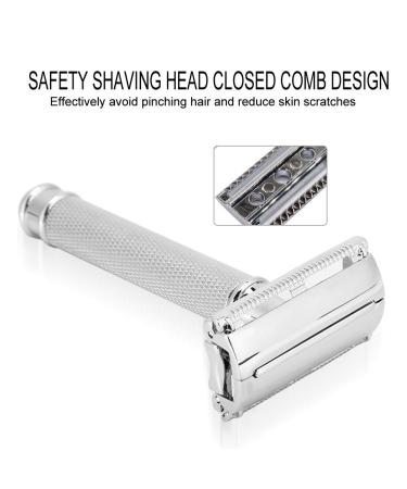 Premium Manual Razor for Men | Double-Sided Beard Cutter & Stainless Steel Hair Removal Tool | Portable Facial Care Essentials - Buy Online on GoSupps.com
