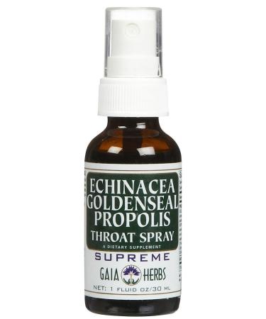 Gaia Herbs Echinacea Goldenseal Propolis Throat Spray 1 fl oz (30 ml)