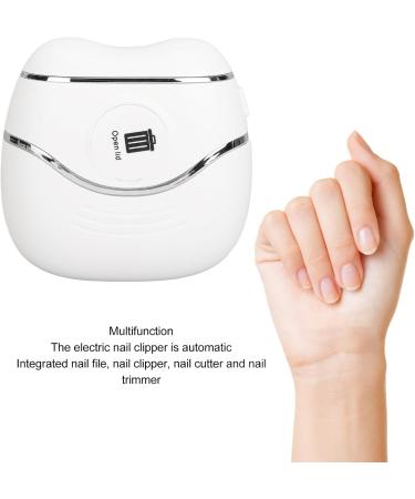 Electric Nail Clipper with Nail Scraps Storage 2 Speeds for Baby Kids Adults Elderly USB Rechargeable Safety Fingernail Trimmer - Buy Online on GoSupps.com
