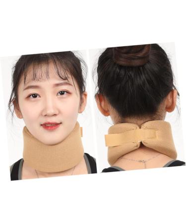 FRCOLOR Neck Guard Brace - Soft Foam Support for Sleeping | Adjustable Neck Stabilizer for Men & Women - Ultra Thin Khaki - Buy Online on GoSupps.com