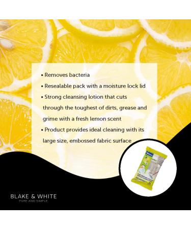 Whitney Large Floor/Surface Lemon Wipes | Pack of 20 x 10 1 count (Pack of 1) - Buy Online on GoSupps.com
