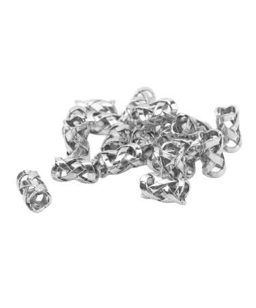 Hair Beads Accessories Free Styling Wide Use 20pcs Beard Beads Vintage Style Smooth Surface for Women