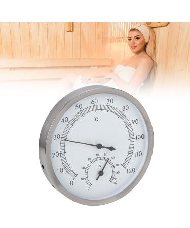 Buy Durable 2-in-1 Stainless Steel Thermo Hygrometer for Sauna Room Accessories - International Shipping Available - Buy Online on GoSupps.com