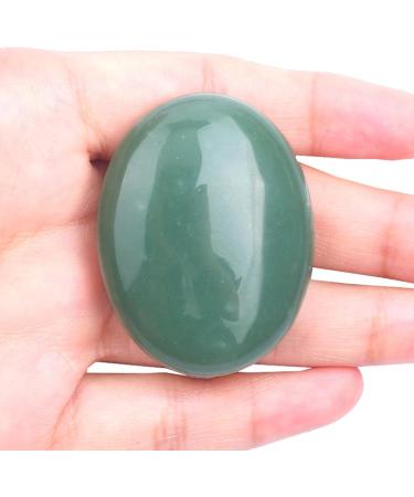 YOXIER Healing Crystals Natural Palm Gemstones Calming Effects Energy Balancing Stress Relief Anxiety Inspirational Gifts Cheer Up Gift for Women & Men Green - Buy Online on GoSupps.com