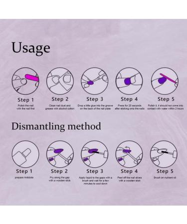 AJTUTUS 24x/Box False Full Cover Stick on Tips False Press On Artificial - Buy Online on GoSupps.com