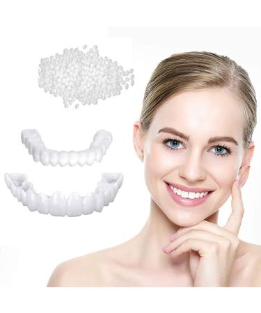 Brigt cattle false teeth veneers dentures for plug in fake teeth cosmetic veneers teeth clip in veneers teeth at the top and below immediately veneer prostheses for men and women