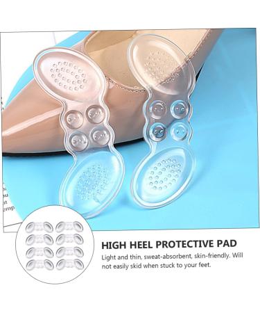 Mobestech Anti-Drop Heel Pad Stickers - 4 Pairs Transparent Soft Gel Sole Protectors for Thin Feet - Keep Your Heels Safe & Secure - Buy Online on GoSupps.com