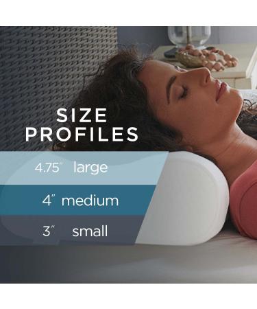 Tempur-Pedic TEMPUR-Ergo Neck Pillow - Firm Support, Medium Profile, White - Buy Online on GoSupps.com