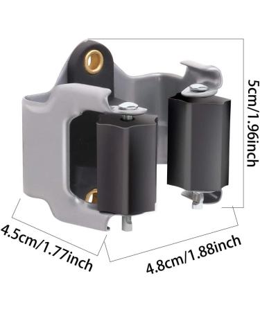 Broom Gripper Mop Holder Wall Mount 6 Pack - Ideal for Garden Garage - Fits up to 1.45 Inch - Black - Buy Online on GoSupps.com