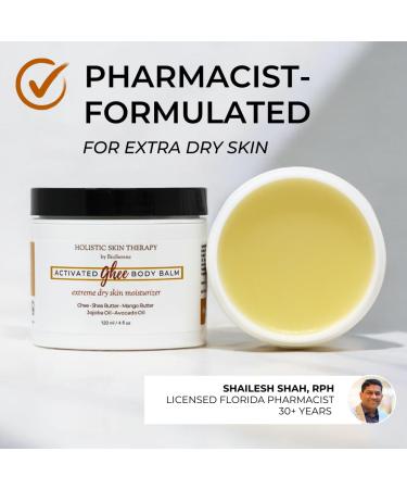 Activated Ghee Body Oil & Balm - Premium Shea Moisturizer for Extra Dry Skin | Nourishing Ghee Shea Butter & Coconut Oil | After Sun Care (8 oz - Buy Online on GoSupps.com