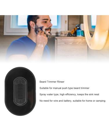 Pongnas Beard Trimmer RINSER Manual Push Beard Clipper Cleaner Portable Shaving Tool with 150 m Filter for Home Outdoor Use Water Saving Design BLACK Black - Buy Online on GoSupps.com