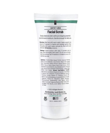 Buy 40 Carrots Carrot Aloe Facial Scrub - Improve Skin Tone & Texture | Paraben & Cruelty Free | Made in USA (3oz - Buy Online on GoSupps.com