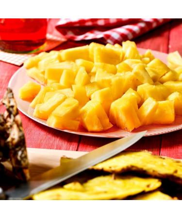 Kuchnia Zdrowia - Candied Pineapple Cubes - A Delicious Snack - No Preservatives - Vegan - Leak-Proof Packaging with Zipper - Doypack: (250 g) - Buy Online on GoSupps.com