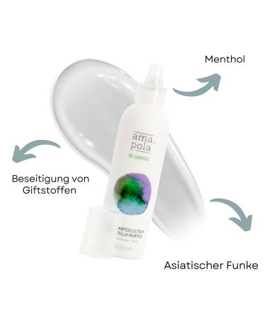 Amapola Biocosmetics Centella Asiatica Anti-Cellulite Cream | Organic Vegan Skin Tightening | 250 ml - Buy Online on GoSupps.com