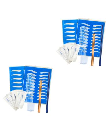 FOMIYES 2pcs Skin Golden Kit Manual Storage Eyebrow Practice Semi-permanent Microblading Pencil Pen