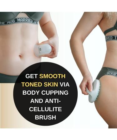 FDA Registered Silicone Cupping Therapy 8-Piece Set for Anti Aging, Anti Cellulite & Skin Rejuvenation | Facial & Body Massage Cups with Free Anti Cellulite Brush - Buy Online on GoSupps.com