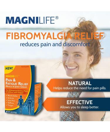 MagniLife Pain & Fatigue Relief Cream 4 oz Pain & Inflammation Relief Foam 4 oz. Natural Joint & Muscle Pain Relief Bundle for Shoulders Back Knees Arthritis Stiffness & Soreness - Buy Online on GoSupps.com