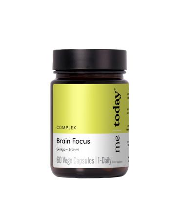 me today Brain Supplements for Memory and Focus in Adults Vegan Friendly Capsules with Ginkgo & Brahmi for Mental Clarity Memory Boost and Cognitive Support 60 Servings